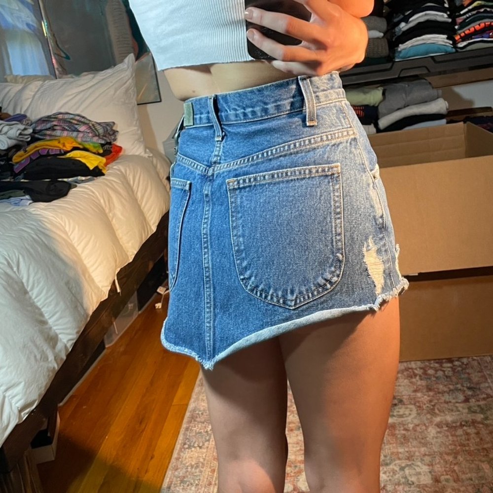 Carmar Denim Beatrice Zip Front Mini Skirt - Picture 9 of 9